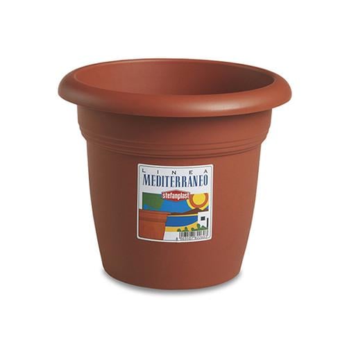 Вазон круглый Stefanplast Linea Mediterraneo 4,5 л 19,5х24 см Терракотовый (82240)