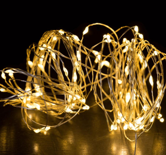 Гірлянда Роса дріт 200 led 20 м теплий на батарейках (1581) - фото 7