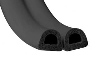 Уплотнитель для окон и дверей STOMIL D-профиль 9х8 мм Черный - фото 2