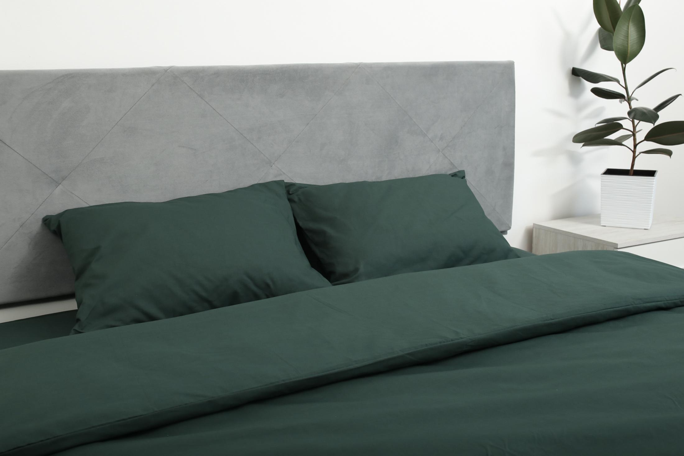 Комплект постельного белья двуспальный Amore Glux-1057 бязь Изумрудный (KPB-A2-Glux-1057(50x70)_) - фото 3 Комплект постельного белья двуспальный Amore Glux-1057 бязь Изумрудный (KPB-A2-Glux-1057(50x70)_) - фото 3