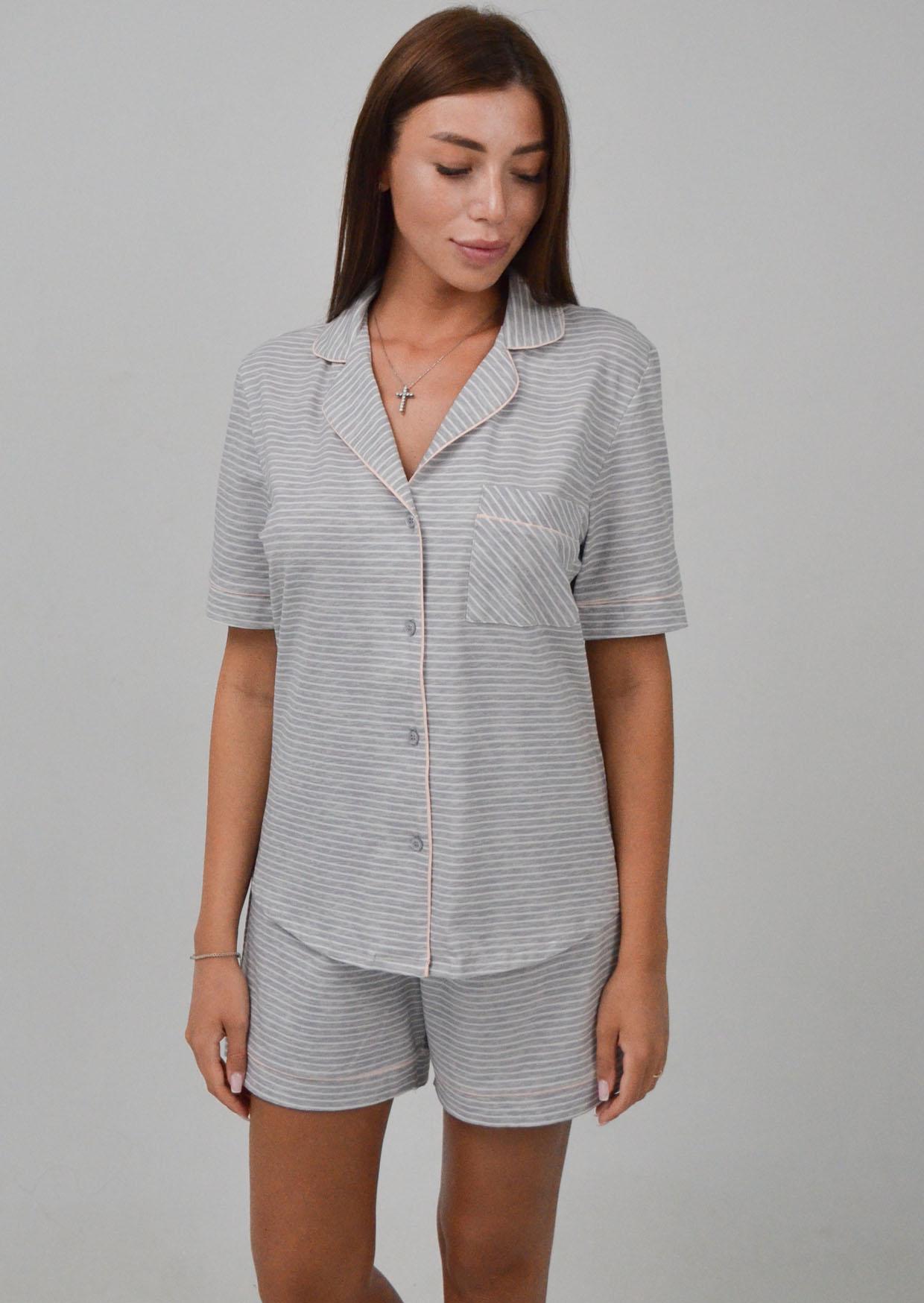 Піжама жіноча Roksana 16053 №1524 XS Сірий (4821524160531)