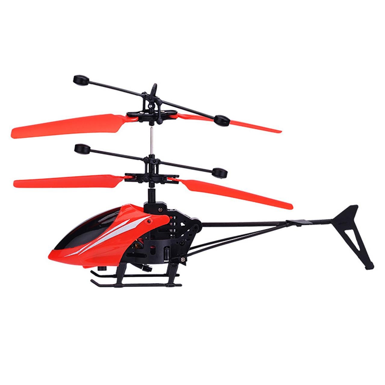 Интерактивная игрушка Летающий вертолет Rias Induction Aircraft с сенсорным управлением Red (3_02266)