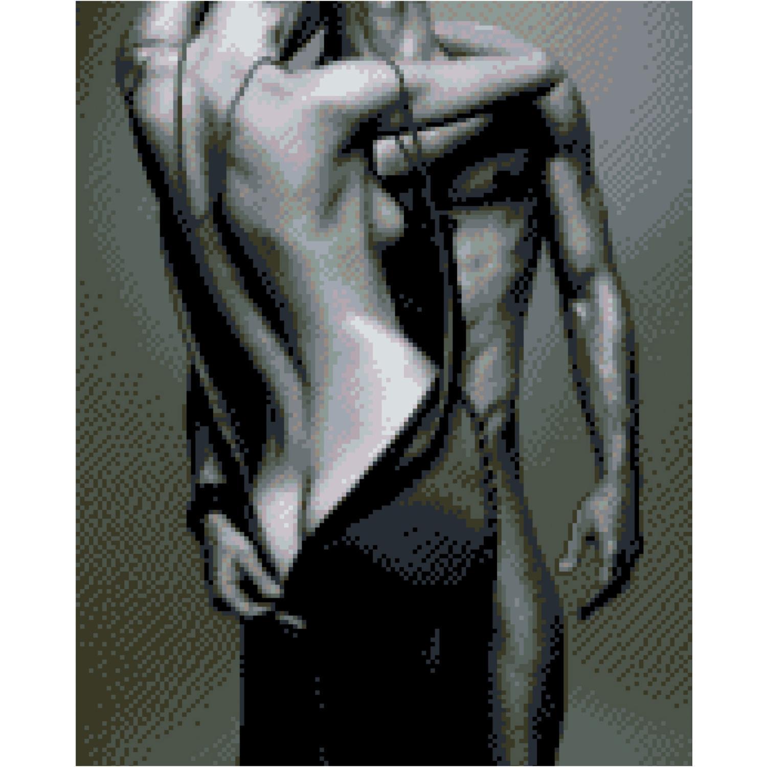 Алмазная мозаика Strateg Премиум Объятия 40x50 см (FA40851)