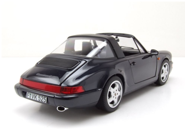 Модель автомобіля Norev 1:18 Porsche 911 964 Carrera 4 Targa 1991 Blue Metallic (187340) - фото 3