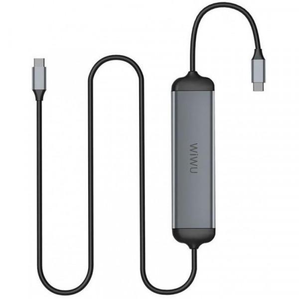 USB-хаб WiWU Alpha 5в1 Type-C Hub (A521H)