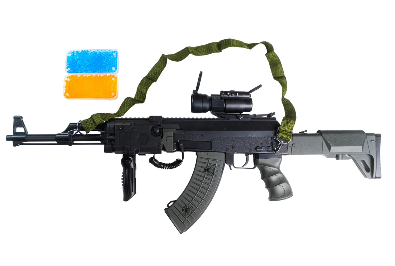 Автомат игрушечный для гидробола AK-47 PRO X999-5B на орбизах (21684917)