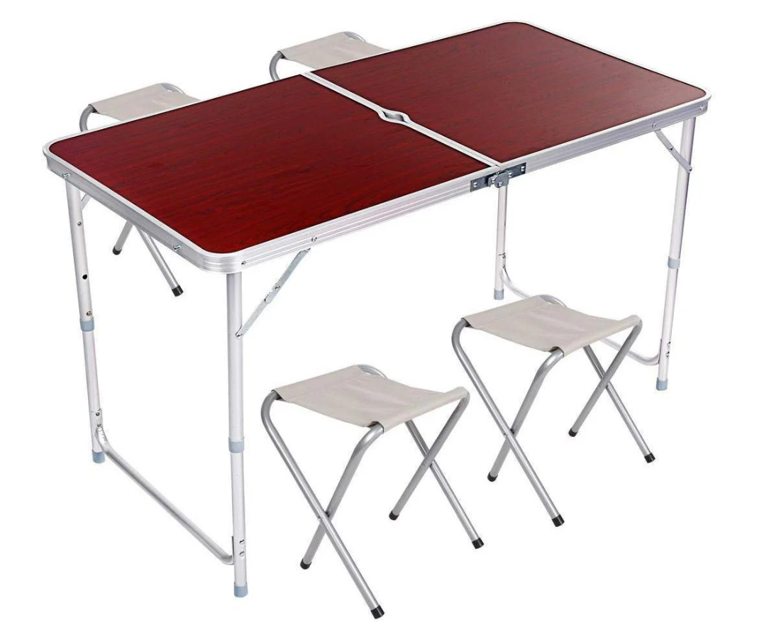 Кемпінговий стіл зі стільцями 4 шт. (FOLDING-TABLE)