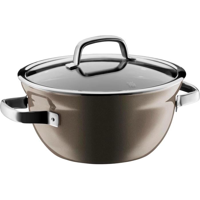 Кастрюля WMF Fusiontec Mineral со стеклянной крышкой 20 см 2,3 л Серый