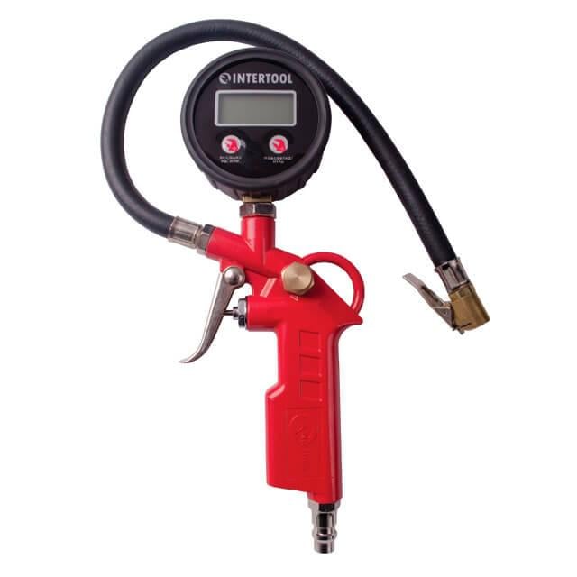 Пистолет для накачки шин Intertool PT-0508 с цифровым манометром 63 мм (9165888)