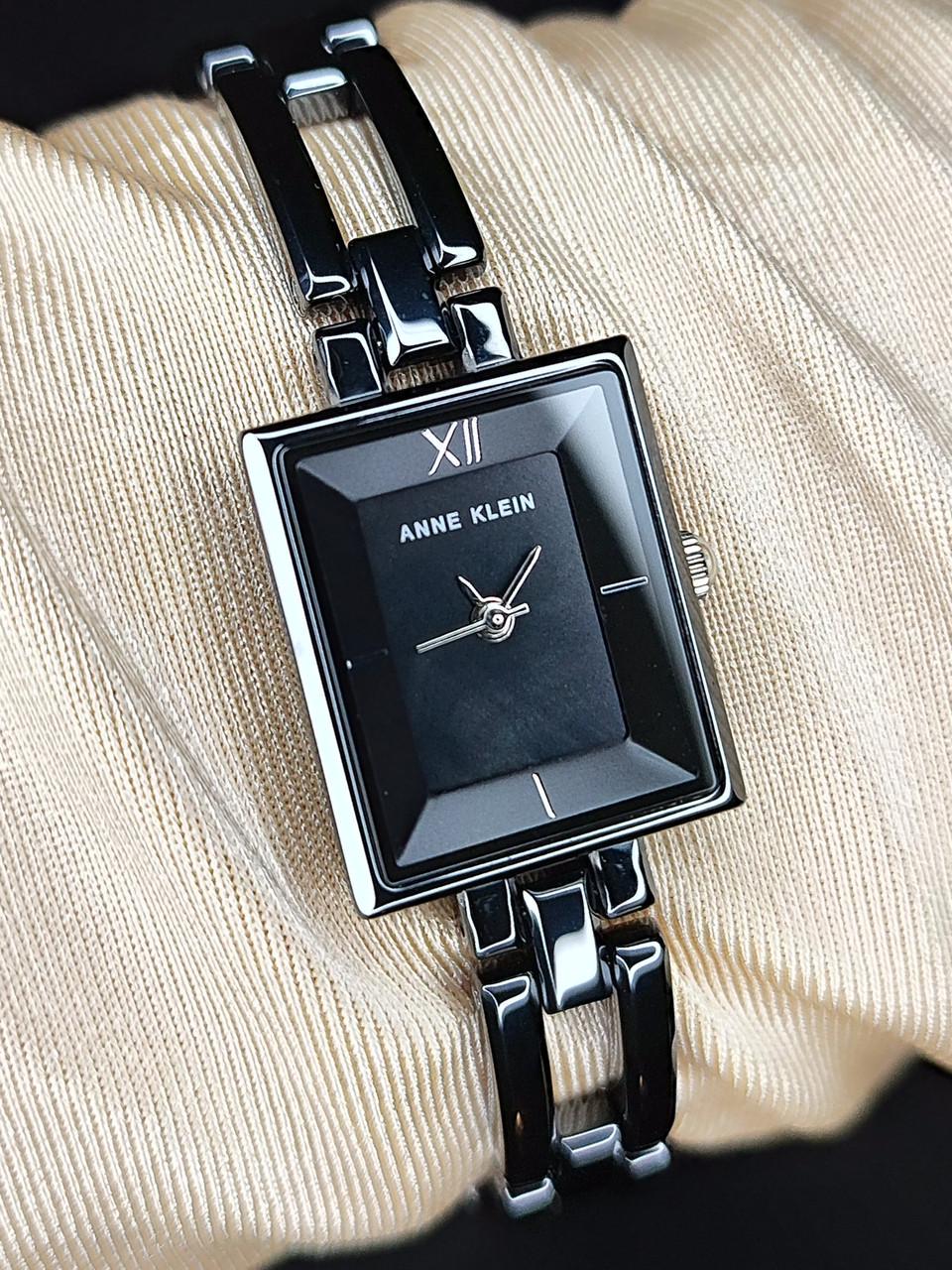 Наручные часы женские Anne Klein AK/4081BKBK с черным циферблатом и керамическим браслетом