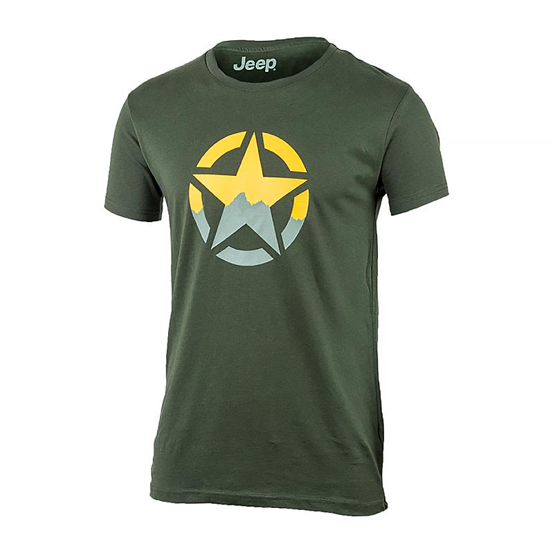 Футболка мужская JEEP T-SHIRT STAR J22W 2XL Хаки (O102582-E849 2XL)