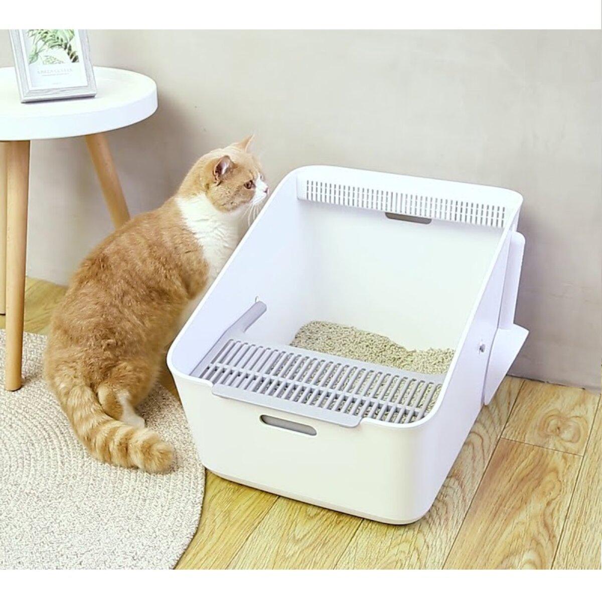 Лоток для кішок PETKIT Pura Cat Cat Litter Box White (P951) - фото 4