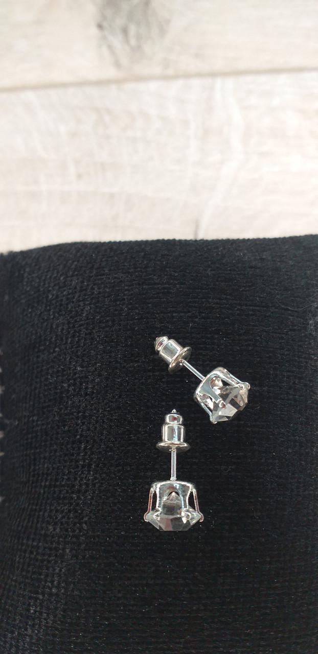 Сережки-цвяшки пуссети 5 мм Сріблястий (KG-5984) - фото 7