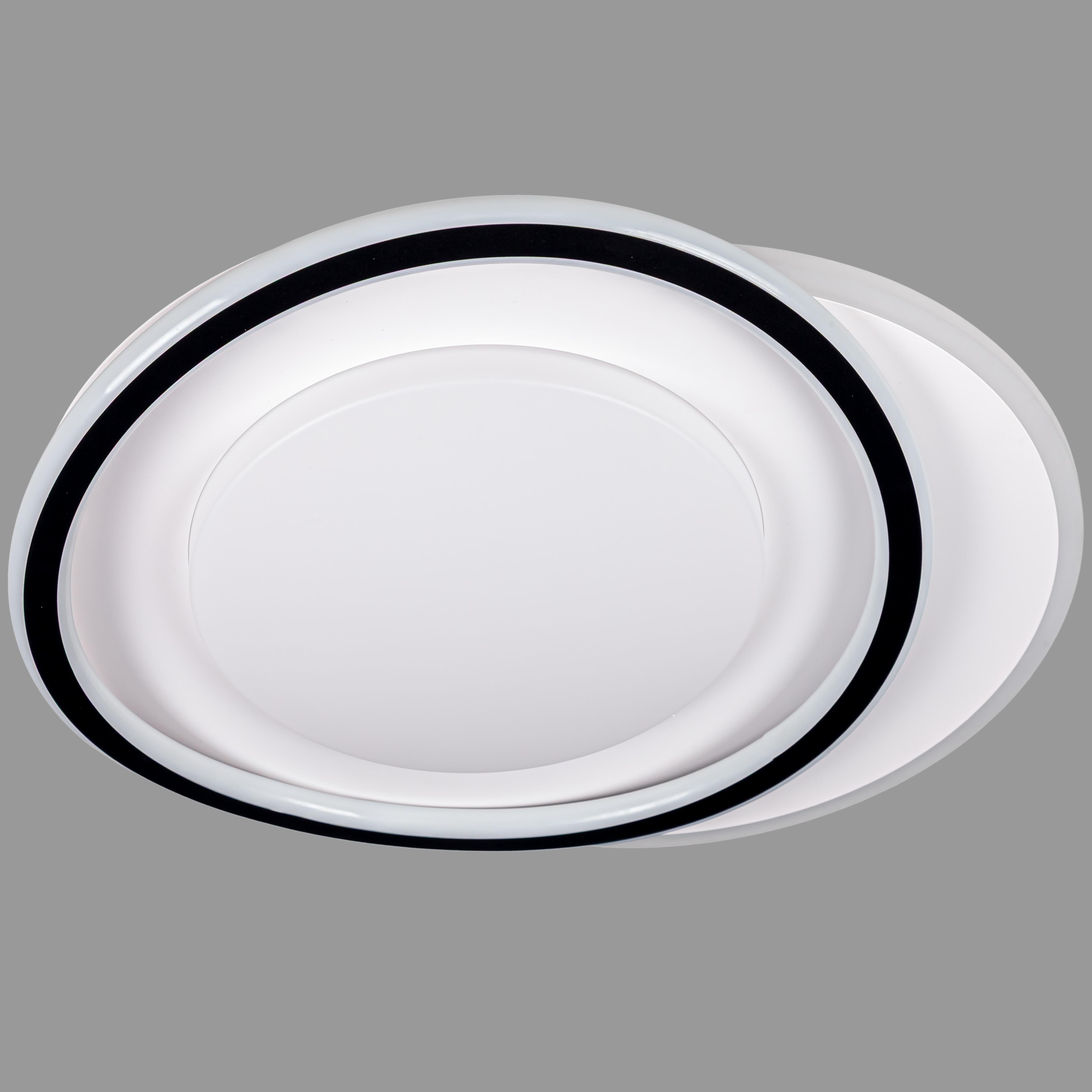 Люстра потолочная Led для натяжного потолка 70W 49 см (87-1085 BK+WH)