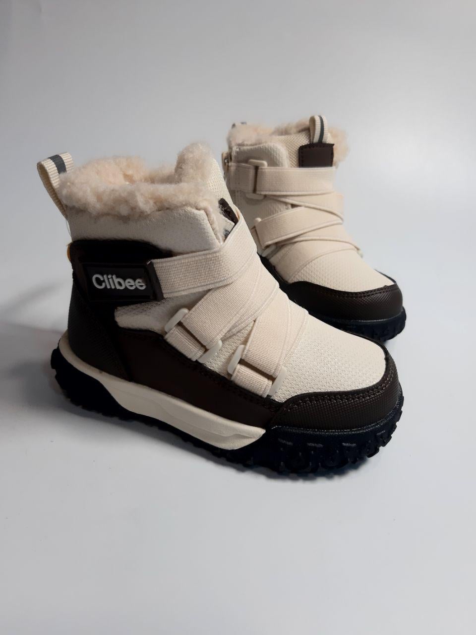 Черевики зимові Clibee для хлопчика р. 24 16 см Бежевий (825-5 beige) Черевики зимові Clibee для хлопчика р. 24 16 см Бежевий (825-5 beige)