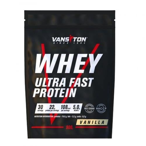 Протеїн Vansiton Whey Ultra Fast Protein 900 г 30 порцій Vanilla - фото 1