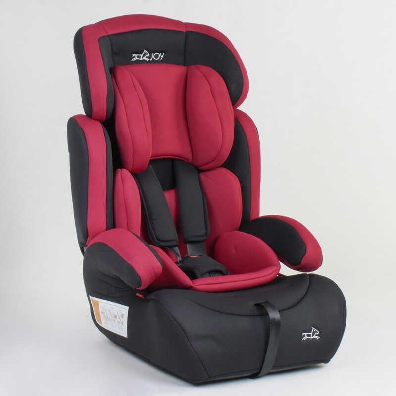 Автокресло детское Joy 94926 универсальное группа 1/2/3 9-36 кг Black/Red (86407)