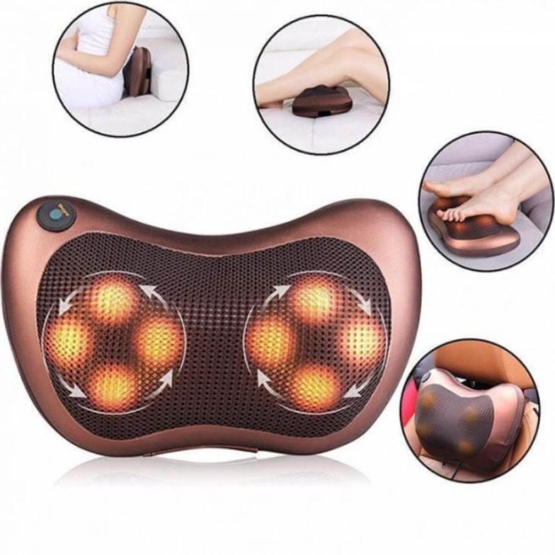 Подушка масажна Massage Pillow інфрачервона для шиї і спини (4-14-320459543) - фото 4