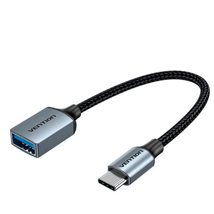 Кабель Vention USB Type-C/OTG USB3.0 AF 0,15 м Black (CCXHB)