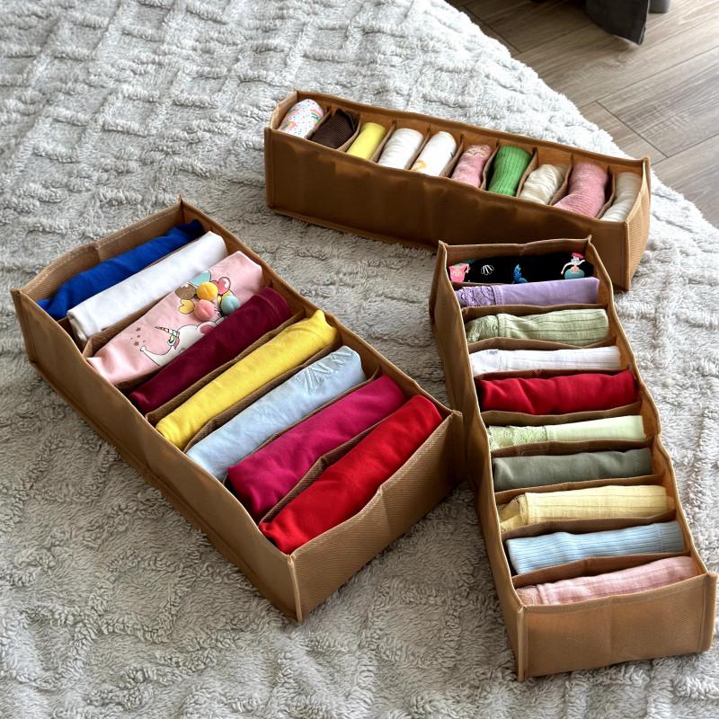 Набор гибких органайзеров XS/S/M без картона Бежевый (spb-3-beg) - фото 3