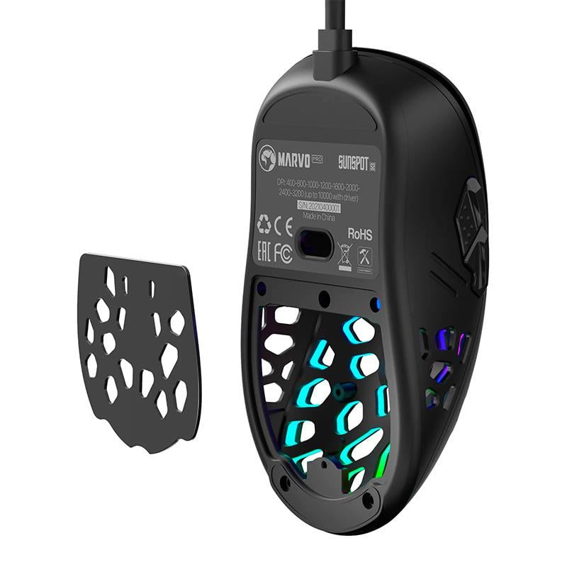 Компьютерная мышка игровая Marvo Wired Programmable Gaming Mouse G946 с RGB-подсветкой Черный (22562488) - фото 3