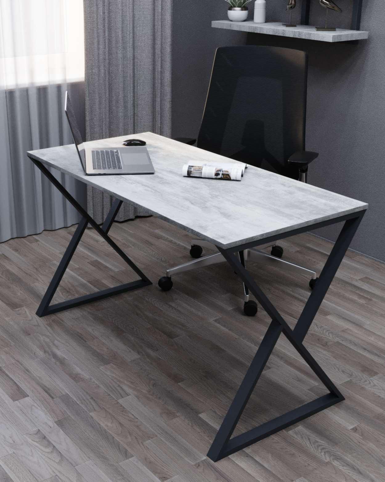 Стол письменный лофт Серия 10 1200х600х16 мм Урбан лайт (17516025)