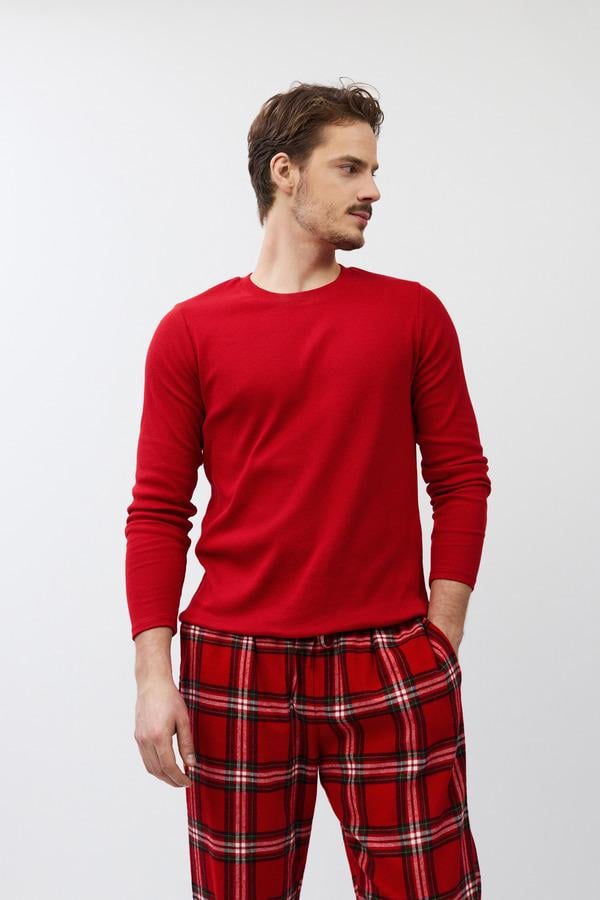 Піжама чоловіча в клітинку Aruelle XXL Червоний (Benson-long) - фото 4 Піжама чоловіча в клітинку Aruelle XXL Червоний (Benson-long) - фото 4