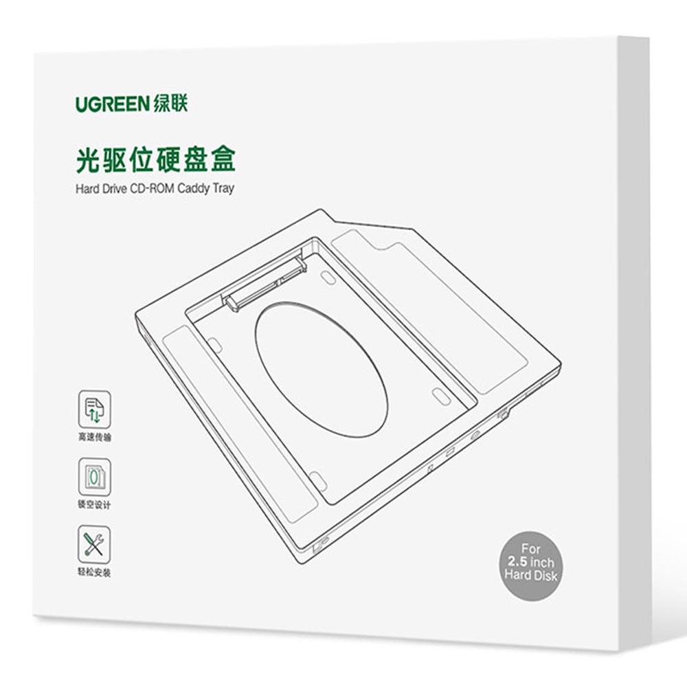 Адаптер Ugreen CM322 9,5 мм для подключения 2,5" HDD/SSD SATA 3.0 - фото 9