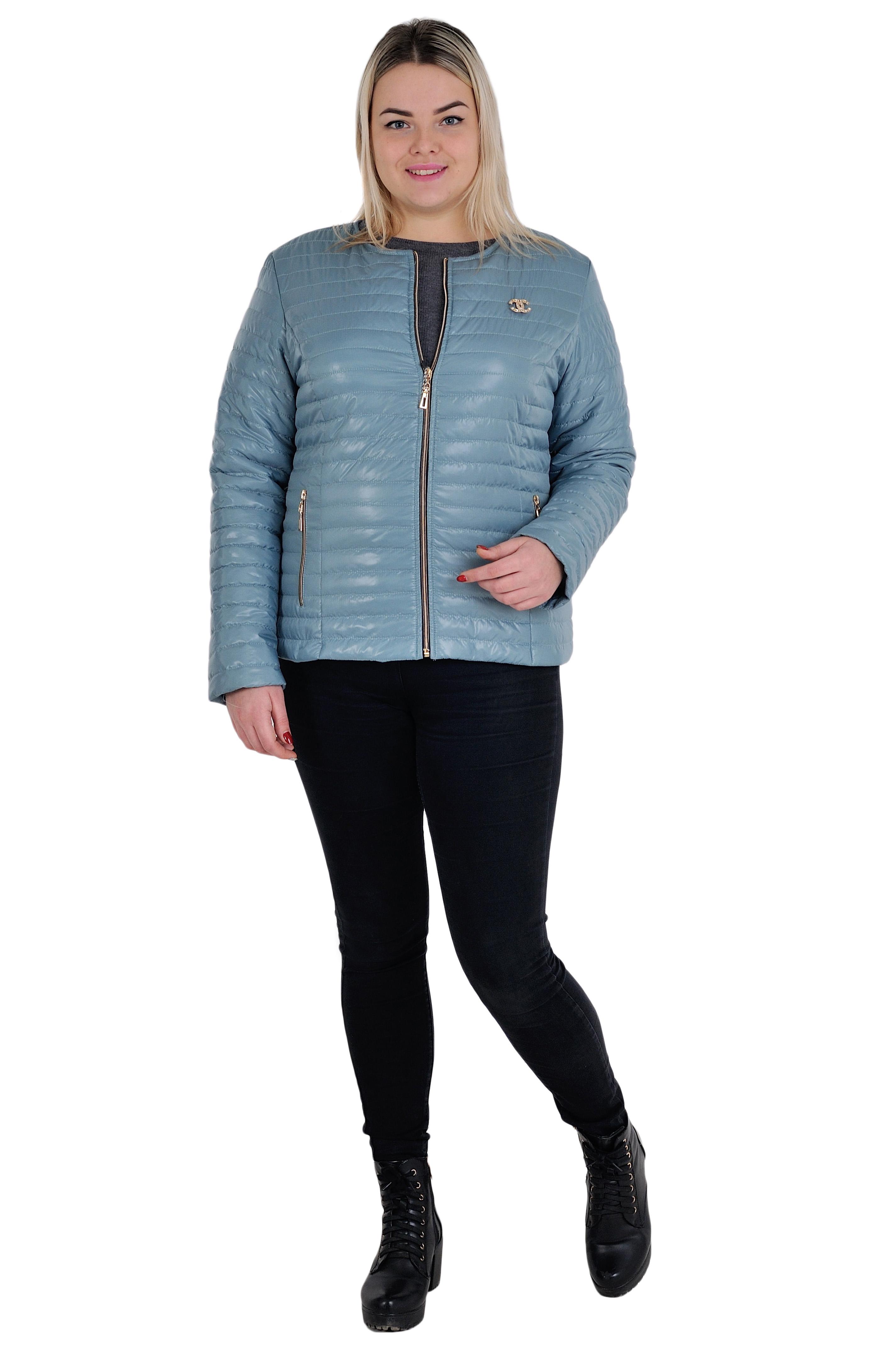 Куртка женская Sanny р. 60 Серый (№3502-бр-мк) - фото 2 Куртка женская Sanny р. 60 Серый (№3502-бр-мк) - фото 2