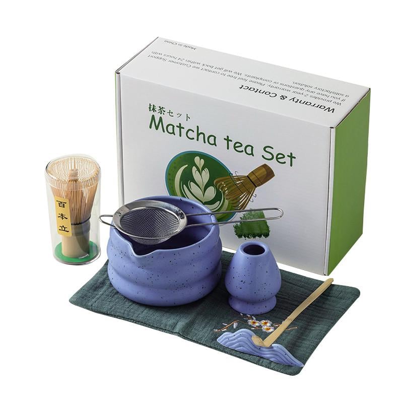 Набор для приготовления чая матча Lesko Matcha SD5458 подарочный 7 пр. Blue (25714120)