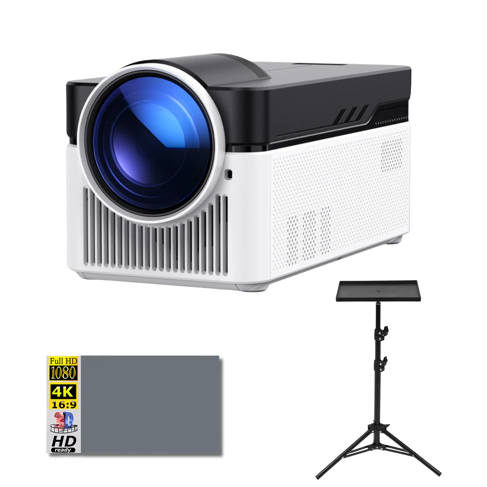 Проектор Magcubic HY450 2/32GB 900ANSI 8K Full HD Auto offset Android 11 HD экран 100" штатив 1,1 м (GS-275)