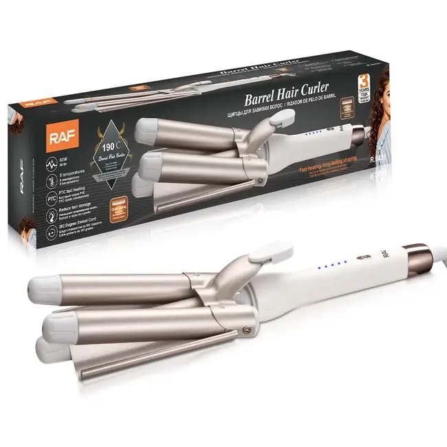 Плойка для завивки волос RAF R.0431 Бежевый