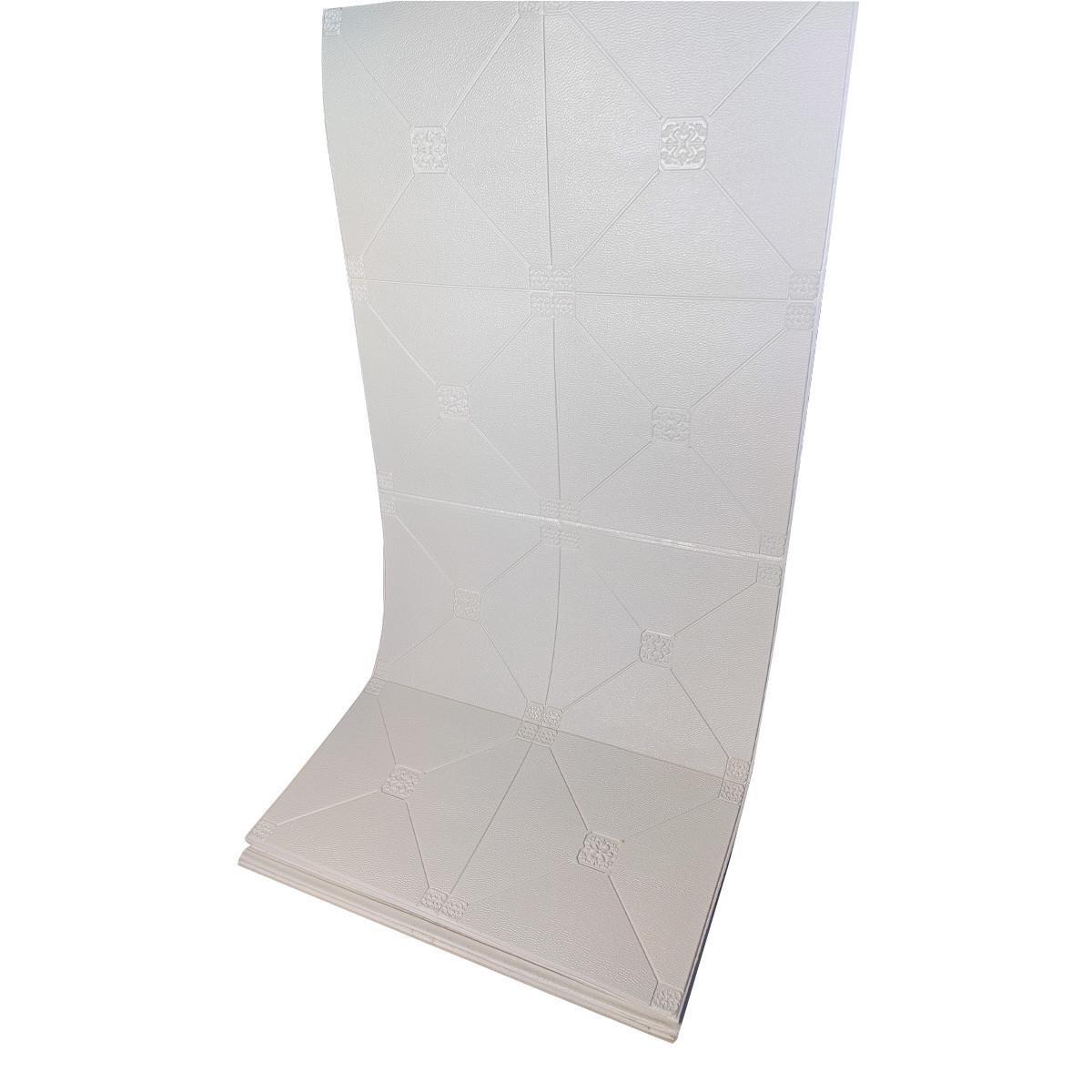 3D-панель самоклеющаяся декор 700x2800x5 мм Белый