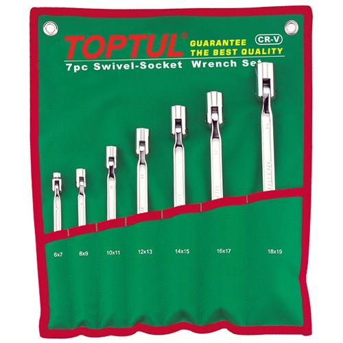 Набор шарнирных ключей Toptul GAAA0704 метрический 6-19 мм 7 шт. (106-112-GAAA0704)