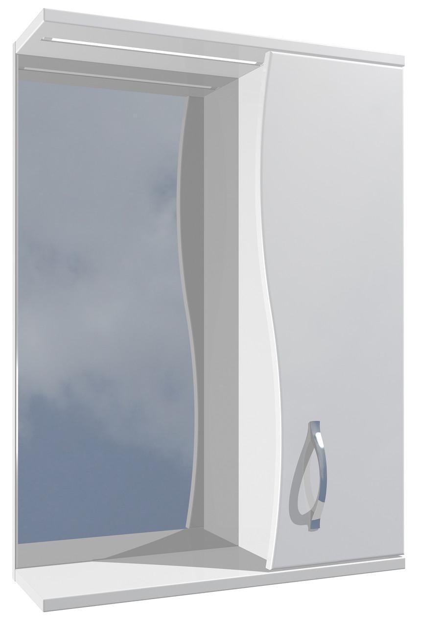 Зеркальный шкаф для ванной комнаты AVT Волна 500 мм (30410847)