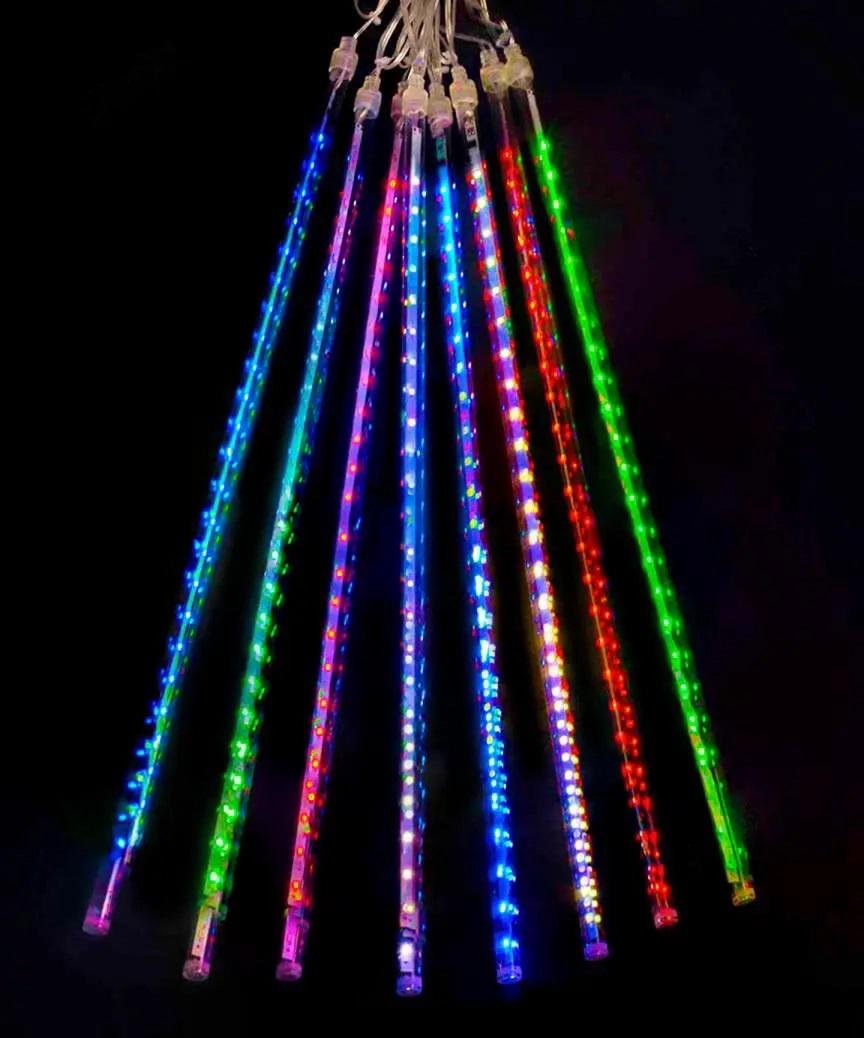 Гирлянда LED Штора-палочки с эффектом капли 8 шт. Разноцветный (147-41- 1851-01 )