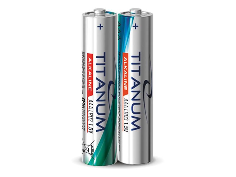 Батарейка лужна Titanum Shrink LR03/AAA 2 шт. (8453)