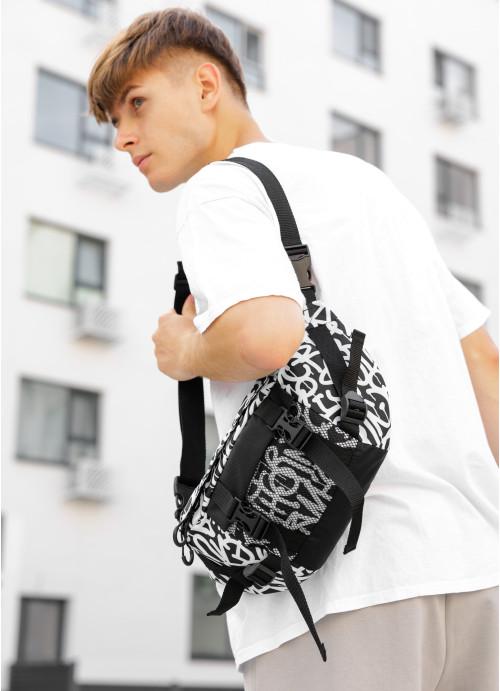 Поясная сумка мужская Sambag Graphity тканевая (880038721)