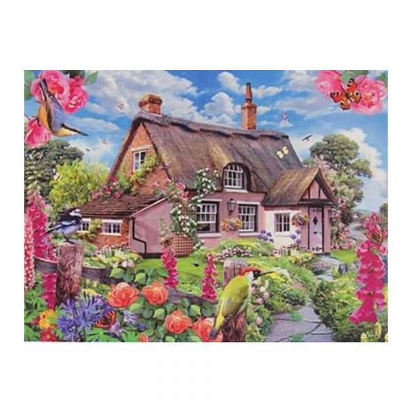 Алмазная мозаика TK Group Домик в саду 40х30 см с рамкой в коробке (GB72234-mt)