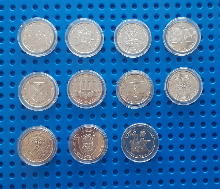 Набор монет серии ВСУ 10 грн ТРО/ППО/Силы поддержки/Антоновский мост/Национальная гвардия и полиция в капсулах 2022-2025 гг (coins-11k) Набор монет серии ВСУ 10 грн ТРО/ППО/Силы поддержки/Антоновский мост/Национальная гвардия и полиция в капсулах 2022-2025 гг (coins-11k)