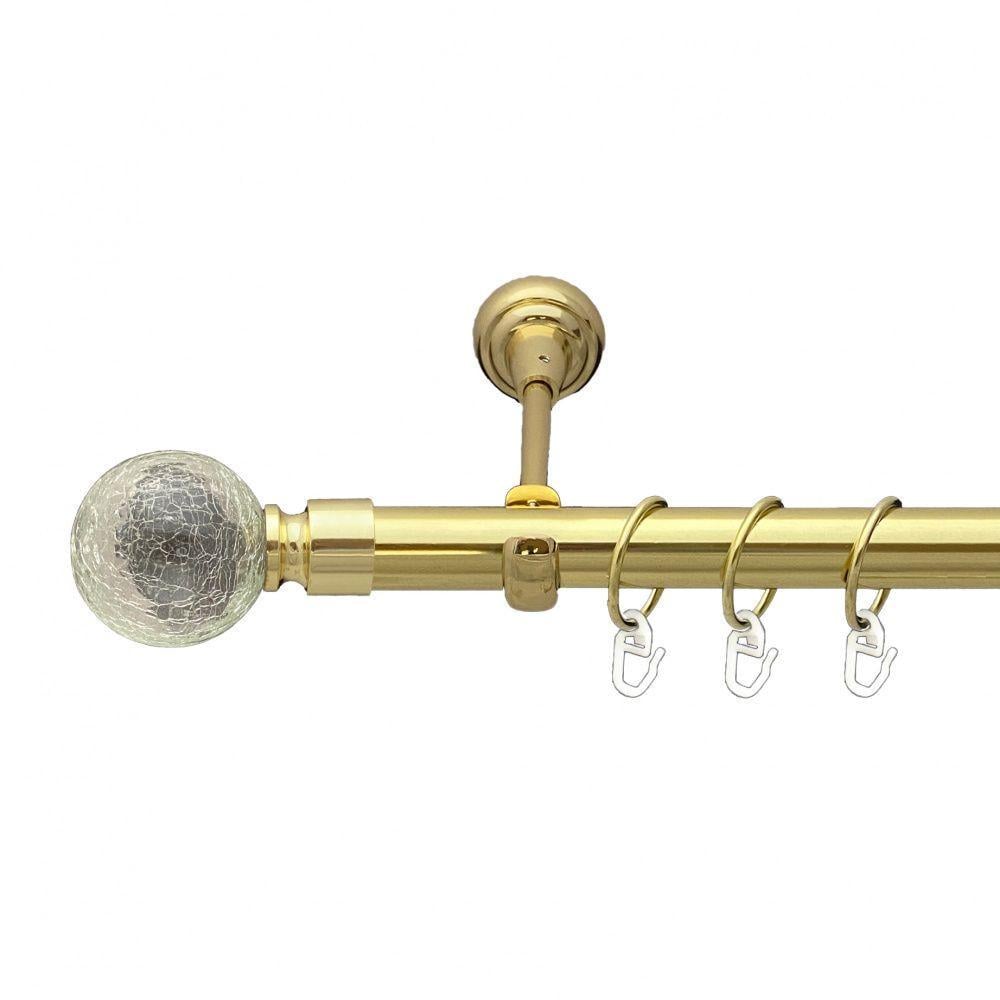 Карниз Orvit Сепия однорядный гладкий 25 мм 200 см Золотой (00-00012699)