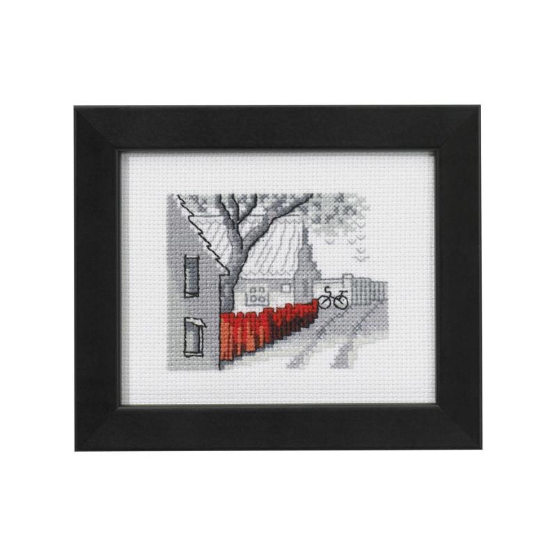 Набор для вышивания крестиком Permin 14-0139 Red fence (23505) Набор для вышивания крестиком Permin 14-0139 Red fence (23505)