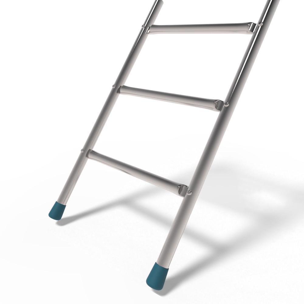 Батут FitToSky з внутрішньою сіткою та драбинкою 374 см Чорний (21320512) - фото 8