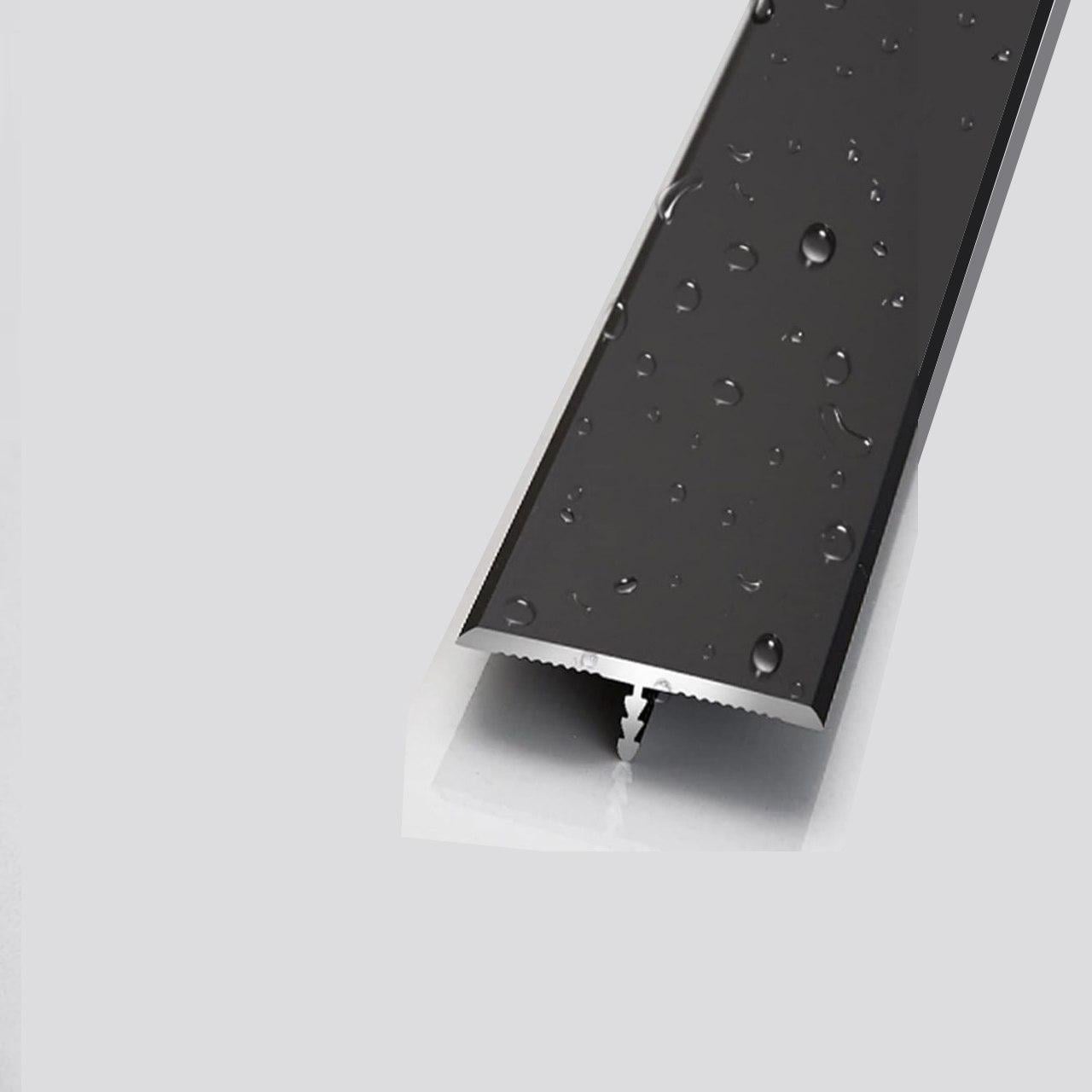 Профіль алюмінієвий T-подібний стикувальний для ДСП/МДФ листів 280 см Чорний