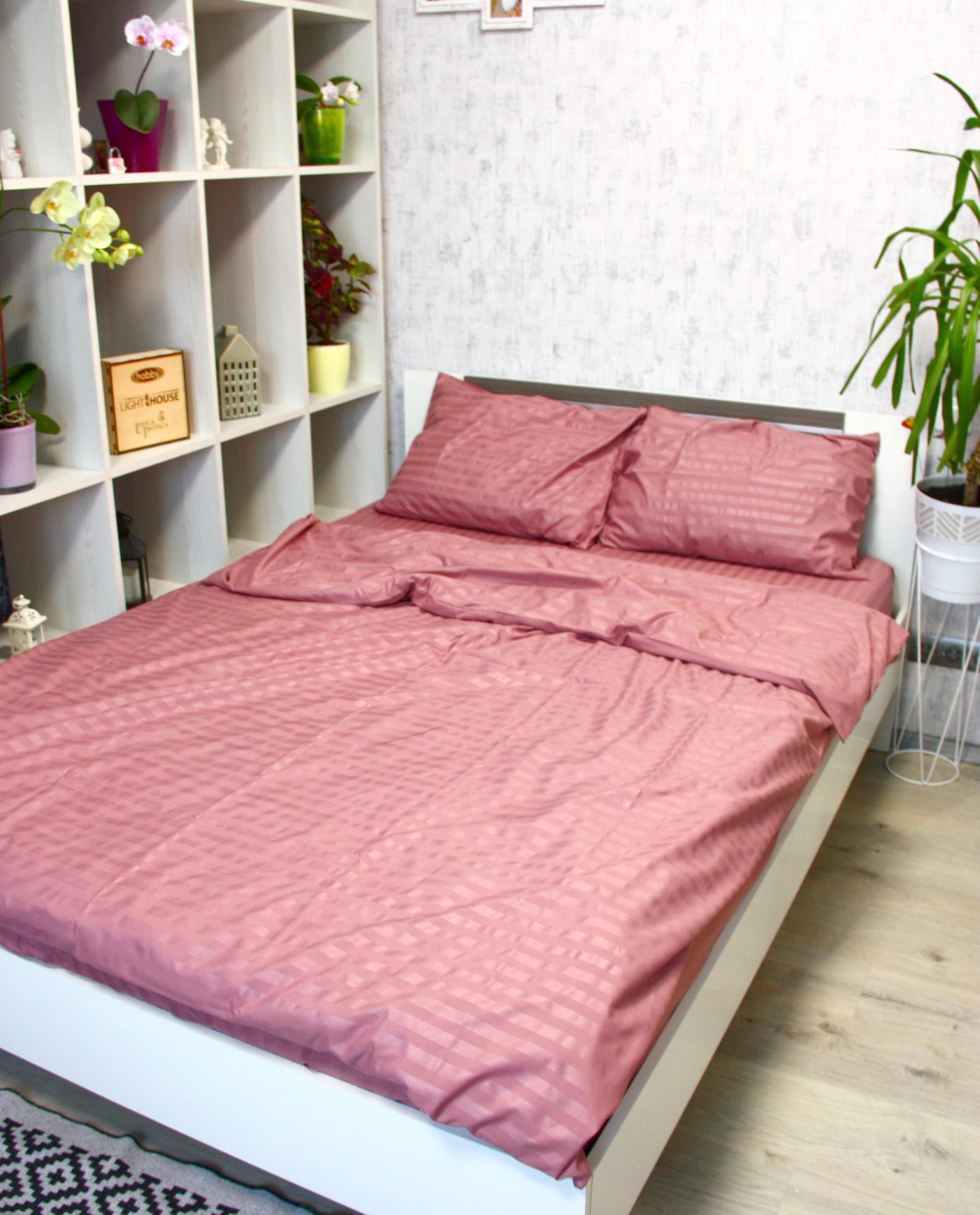 Комплект постельного белья LightHouse Mf Stripe Pudra 160х215/50х70 см