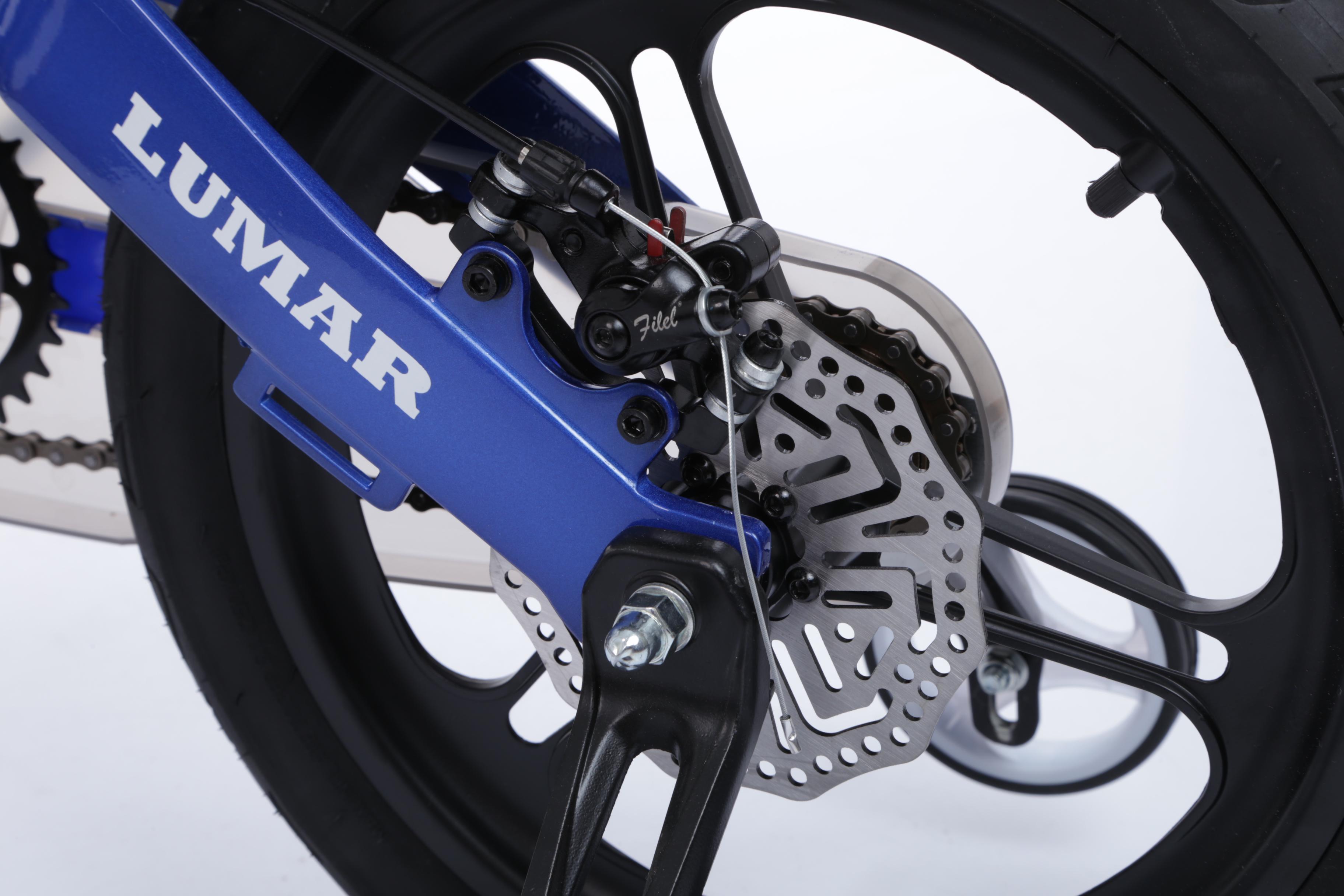 Магнієвий дитячий велосипед LUMAR 16'' Синій перламутр (1604) - фото 13