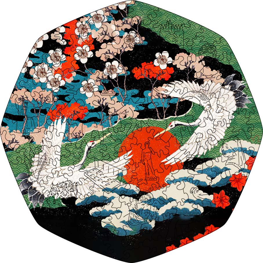 Пазл фигурный деревянный Woods Story Журавли XXL (WSUA0361) Пазл фигурный деревянный Woods Story Журавли XXL (WSUA0361)