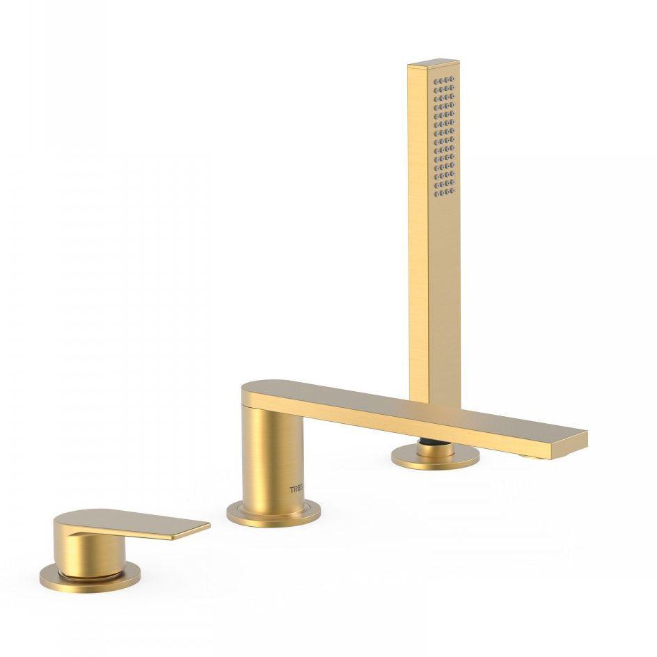 Смеситель для ванны Tres Project-Tres Золотой матовый (21116101OM)