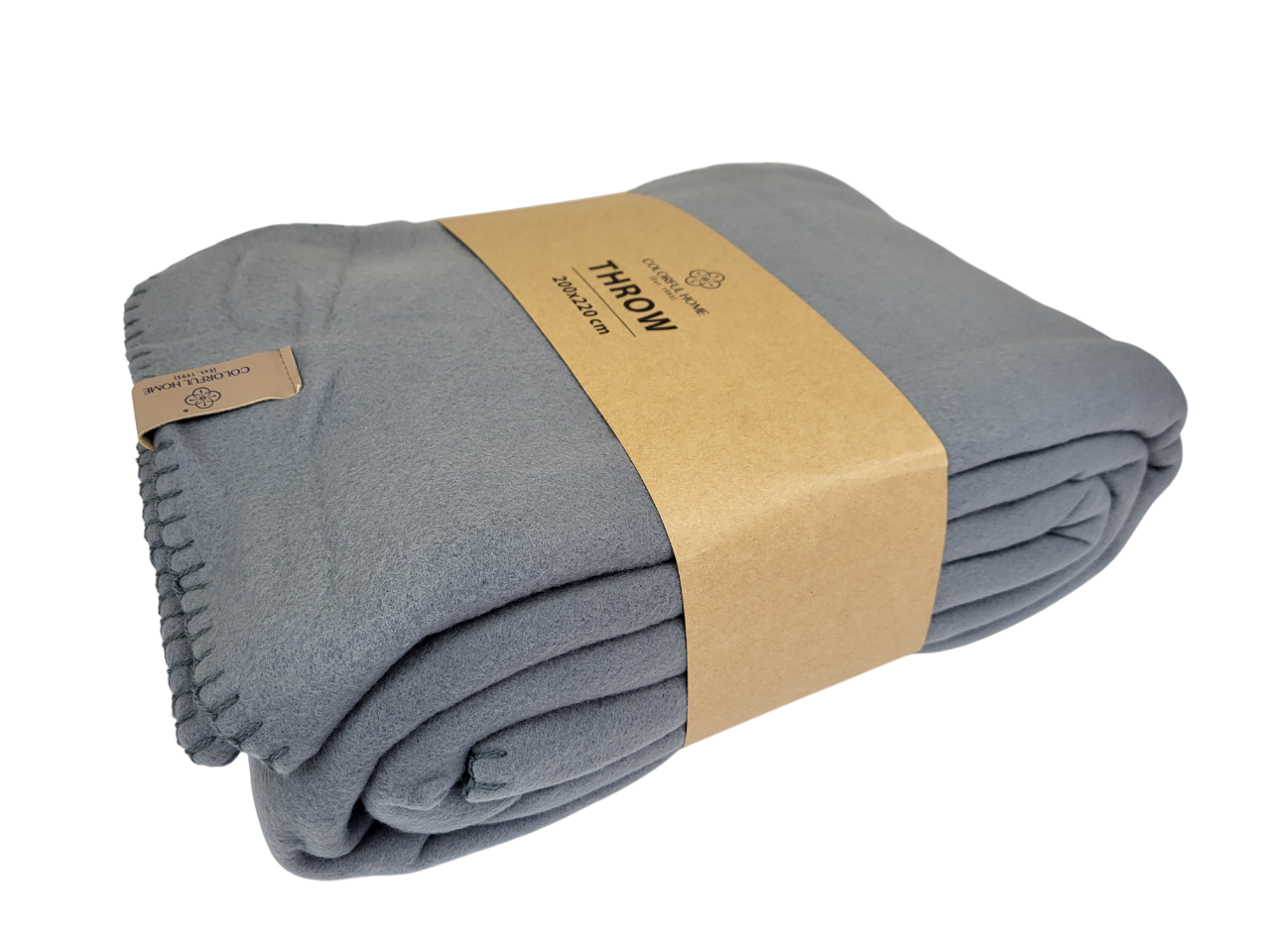 Плед флисовый 200x220 см Дымчатый (1736) - фото 1