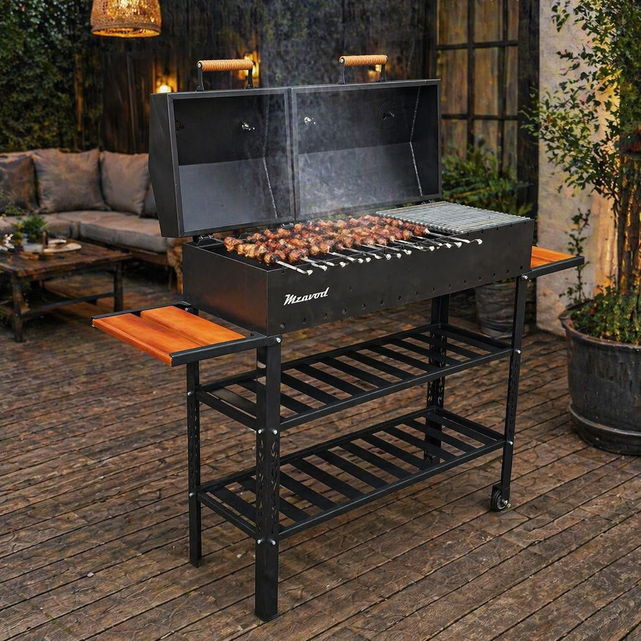 Мангал-барбекю Jooki Геліос на 15 шампурів 4мм